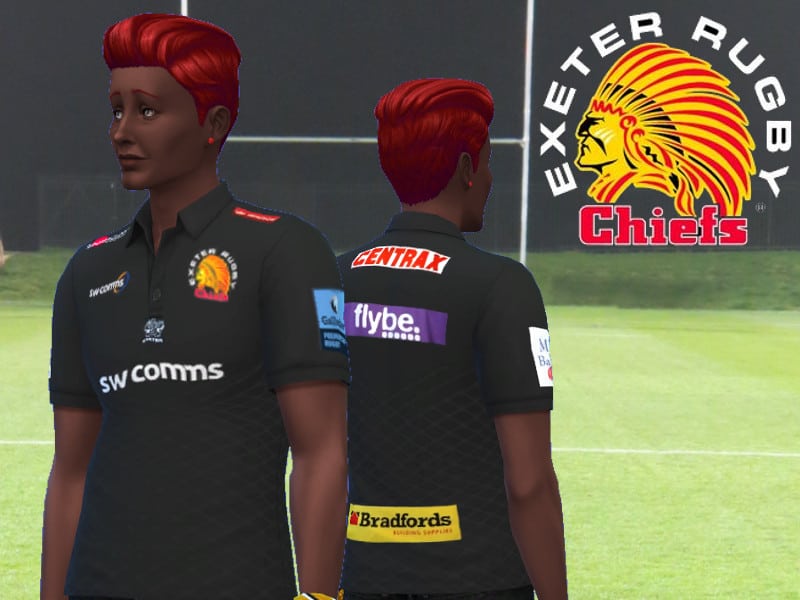 Exeter Chiefs Rugby Union Jersey - Sims 4 Mod Download Free