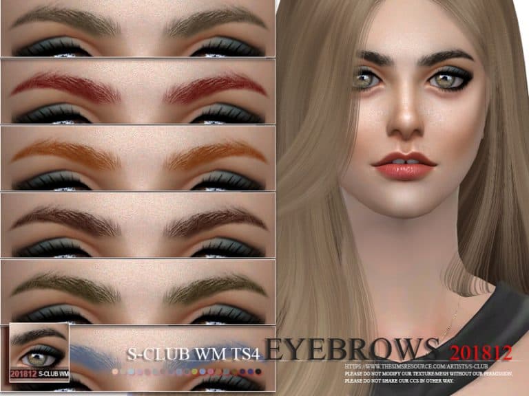 S Club Wm Ts4 Eyelashes 201812 Sims 4 Cc Eyes Sims 4