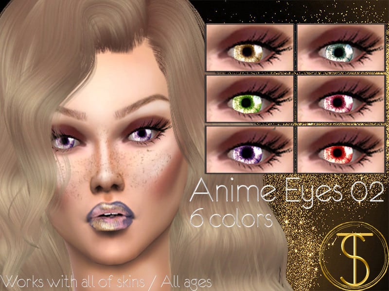 Anime Eyes 02 - Sims 4 Mod Download Free