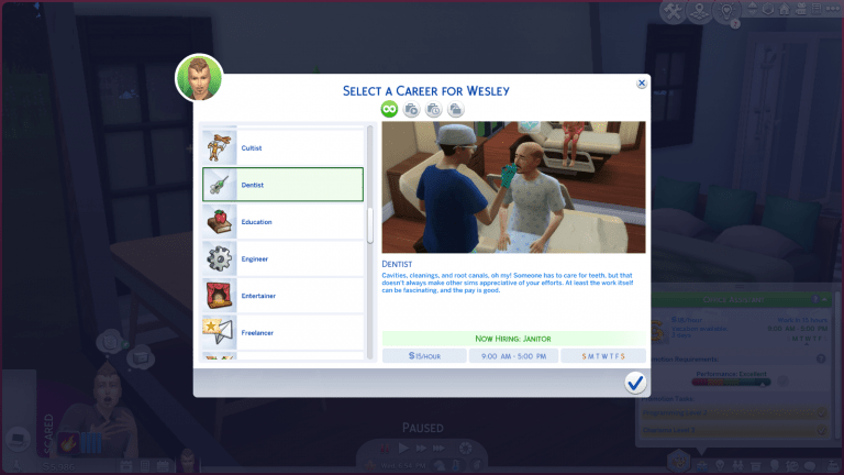 Dentist Career - Sims 4 Mod Download Free