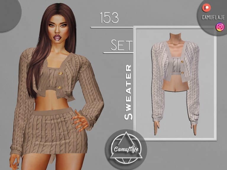 SET 153 - Sweater - Sims 4 Mod Download Free