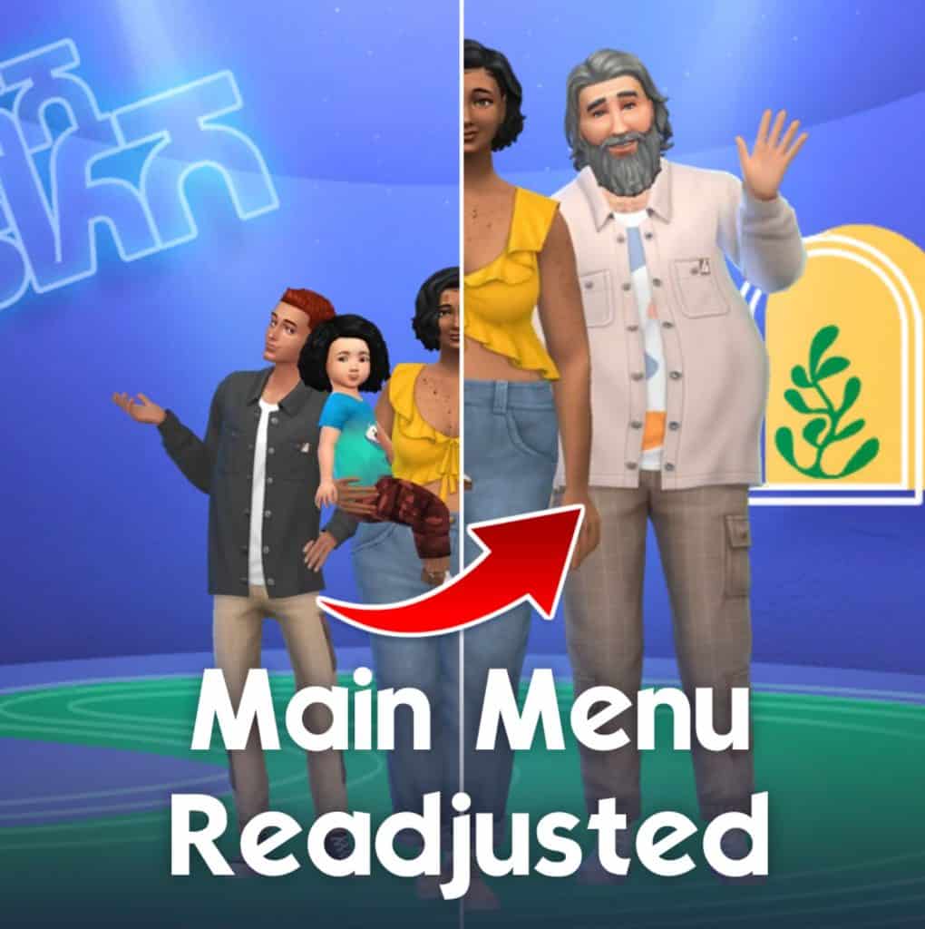 2025 Main Menu Readjusted Sims 4 Mod Download Free